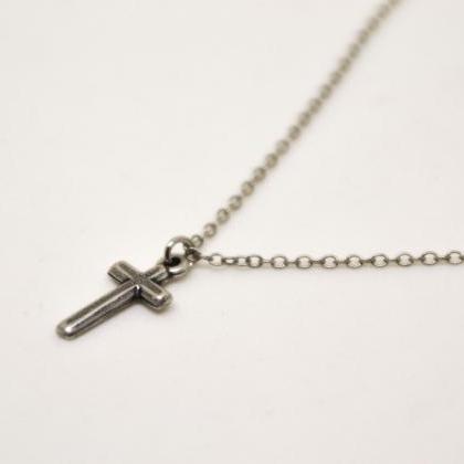 Cross necklace for men, groomsmen g..