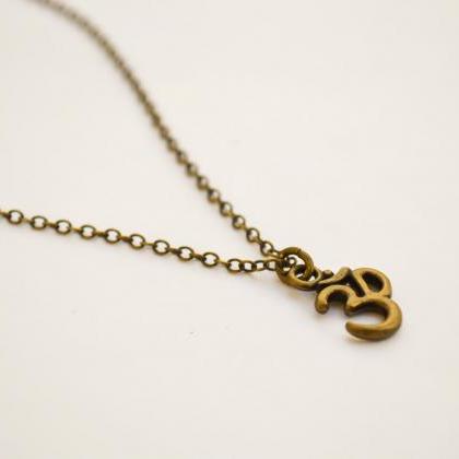 Om Necklace For Men, Men's Bronze..