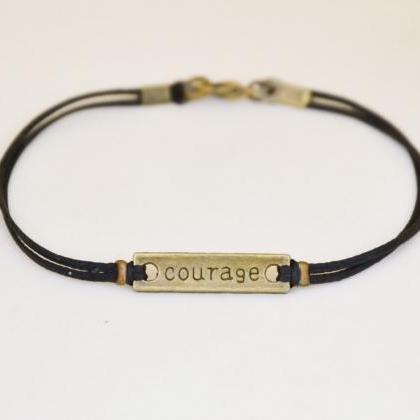 Courage bracelet for men, men's bra..
