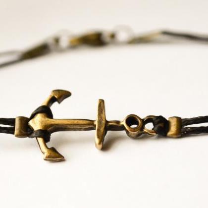 Anchor bracelet for men, men's brac..